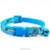 24 sztuk / partia Puppy Pet Dog Collar Small Cat Pet Buckle Regulowany Z Bell Klamra Neck Strap Zwierząt Dla Kotek Akcesoria Pet 210729