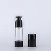 15 30 50 80 100 120ml Clear Airless Cosmetic Cream Pump Bottle Travel Size Dispenser 리필 가능한 용기/기초 펌프 병 샴푸