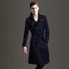 Spring automne mâle simplicité Trench Vêtements masculins décontractés à la mode avec manteau de ceinture Double poitain manteaux de design