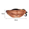 Outdoor Bags 3 Styles Waist Pack Realistic Looking Large Capacity Fanny Pouch Oxford Cloth 3D Artificial Dad Beer Belly Bag For Travel