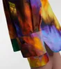 Diaf Summer Fashion Женская одежда Одиночная грудящая сухая напечатанная цветная рубашка платье женский взлетно-посадочная полоса стили WR36309 210428