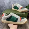 Mężczyźni Kobiety Screener Series Webbing Sneakers Platforma Buty Wypoczynek Scarpe Fashion Canvas Bee Green Red Sports Tennis Casual Shoes Trainer