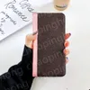 Case di telefono del folio di design di lusso per iPhone 14 13 12 Pro 11Pro xs xs max xr 7p da 8p Case Monogram rivestito Canvas Viene fornito con un colorfu7210978