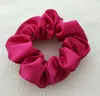 2021 Women Silk Scrunchie Elastic Handmade Multicolor Hair Band Ponytail Holder Headband Accessories epacket 70 colors