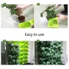 AMKOY Auto-Arrosage Pot De Fleur Empilable Mur Jardinière Jardin Pots En Plastique Tenture Murale Vertical Succulentes Plante Bonsaï Pot Maison 210401