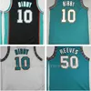 Maillot de basket-ball vintage pour hommes Ja 12 Morant Jaren 13 Jackson Jr. Rétro vintage Mike 10 Bibby Shareef 3 Abdur Rahim 50 Reeves NCAA College Grossiste Taille S-2XL