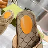 Designer été lettre broderie plage pantoufle sandales femmes plate-forme coin jacquard artisanat talon 12 cm pantoufles de luxe