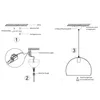 Lampenabdeckungen, Schirme, LED-Pendelleuchten, Befestigung mit Lampenschirm aus Eisen für Esszimmer, Café, Bar, Restaurant, Schlafzimmer, Dekoration