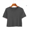 Net Red Gestricktes kurzes T-Shirt NV Duan Xiu Ins Ultra-Huo Gang Wind Simple Priming Solid Color Slim Shirt 210420