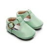 Primeiros Walkers Girl Girl Shoes Genuine Leather Bebê Mocassins Princesa Hard Sole Born Mary Jane T-Bar 211022