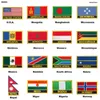 National Flag Bordado Patch Badge Turquia Países Baixos Kiribati Djibouti Quirguistão Guiné Guiné-Bissau Canadá
