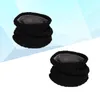 2 uds. Pañuelo de invierno negro Unisex, gorros de ciclismo circulares con cuello de punto cálido, máscaras