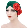 Mode Flower Turban Hat Kvinnor Muslim Hijabs Indien Cap Under Scarf Bone Bonnet panna Kor Kvinnor Hårtillbehör