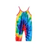 Enfants Tie-dye Barboteuses Bébé Combinaisons Enfant D'été Combinaison Garçons Gilrs Body Sans Manches Infantile Enfants Designer Vêtements wmq1205