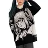 Dicke Anime Death Note Misa Amane Cosplay Tops Hoodie Harajuku Streetwear Koreanische Übergroßen Pullover Sweatshirt Frauen Hoodies G0909