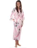 Wedding Bride Bridesmaid Long Night Robe Womens Dressing Kimono Bath Gown Bathrobe Sleepwear Female Nightgown Plus Size S-XXXL S10244F