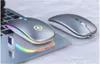 A2 Mouse Şarj Mice Kablosuz Sessiz Aydınlık USB Optik Ergonomik Ofis Bilgisayar Oyun Defteri LED
