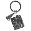 Sac de créateur portefeuille bracelet en cuir imprimé léopard porte-clés carte de crédit portefeuille bracelet glands porte-clés sac à main dame accessoires EE