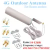 Antenne WiFi CRC9 4G LTE Antennes extérieures étanche sans fil SMA Omni antenne 3G TS9 Avec 5 mètres de câble à double connecteur pour modem routeur Huawei ZTE