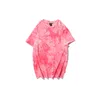 Mens Hiphop T Shirt Fashion Street Styles Tie Dye Pattern Tees Ragazzi Rap Star Top Abbigliamento 12 Stili all'ingrosso