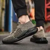 Top Quality Fly Knit Women Men Running Shoes Outdoor Sports Trainers Sneakers Black Olive Gray Orange Size eur 37-45 Code: LX28-197