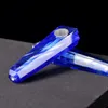 Colorful Melting Natural Quartz Crystal Tobacco Smoking Pipes Energy Gesmstone Reiki Heal wand w/gift box