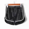 Kvinnor casual satin shorts patchwork kropp fitness träning sommar kvinnlig elastisk skinny slim strand korta kvinnor