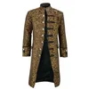 Heren Trench Coats Men Coat Steampunk Victoriaans Cardigan Jacket Retro Single Breasted Long Plus Size Clothing 5xl Viol22