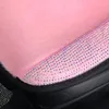 Car Seat Covers Rhinestone Cover Pink Plush Diamond Auto Interior Cushion Universal Size Seats Girls Women Styling