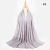 2021 Plain Bubbles Chiffon Hijab Scarf Women Shawl Wraps Hijab Solid Color Muslim Long Scarves With Diamond Glitter Gold Head Scarf