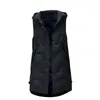 Women's Vests Women Blouse Warm Down Hooded Lightweight Quilted Vest Loose Zip Gilet Outdoor Tops Bloues