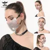 Nightclub Metal Diamond Fishing Net Mask Personalized Trend Can Be Worn with Disposable UJZK726