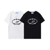 2021 Men's Stylist Designer t shirt Fashion Alphabet-Print Summer Short Sleeve Black and White High Quality S-2XL#14