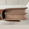 Klasyczny prawdziwy skórzany krokodyl zboża pakiety klapki w łańcucha mody torba na przesyłkę na pojedyncze ramię w torbie torebki torebki torebki