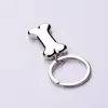 2021 Cute Dog Łańcuch Kości Moda Stopu Charms Pet Wisząca Tagi Uchwyt Pierścień Dla Mężczyzn Kobiety Prezent Samochód Brelok Biżuteria