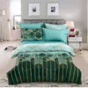 Duvet Cover Bedding Set Geometry Simple Design Twin Queen King Size Bedding Green/Blue/Red/Gray/Coffee for Home Euro Bed Set 210706