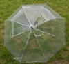 Clear Cute Bubble Deep Dome Umbrella Wind Resistance transparent Mushroom Umbrellas Wedding Decoration SN2181