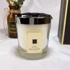 Vela fragrância jo malon mar sal selvagem bluebell inglês pêra oud bergamota velas perfumadas bougie incenso festa de família senhora gift1260603