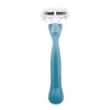 Rasoio da donna Rasoio a 3 strati Lama manuale Depilazione Lady Shaving Bikini Underarm Trimmer con testina di ricambio 4 pezzi