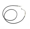 100pcs Lot Black Wax Leather Snake chains Necklace For women 18-24 inch Cord String Rope Wire Chain DIY Fashion jewelry Whole227T