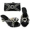 Kleid Schuhe Neueste Design Frühling Plattform Frauen Afrikanische Schuh und Tasche Set verziert mit Strass Nigerian Passenden Taschen