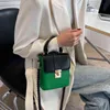 Einkaufstaschen Mini PU Leder Crossbody Sling für Frauen 2022 Trendy Mode Damen Schulter Seite Tasche Luxus Marke Handtaschen und Geldbörsen 220304