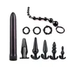 Massagem vibrador anal plug combinação butt plug conjunto vibratório anal contas kit massageador de próstata brinquedos sexuais para mulheres homens ânus estimulador