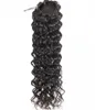 100% волосы для волос Hairstring Hairstrailing Clietail в удлинении хвоста пони 140 г воды для черных женщин Длинный высокий афроамериканский стиль