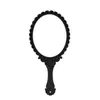 Handheld Makeup Mirrors Romantic vintage Lace Hand Hold Mirror with Handle Oval Round Cosmetic Tool Dresser Gift6458994