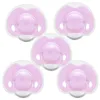 Pack Top Soft Silicone Baby Nipple With Lid Fun Toddler Grade Kissing Feeding Safety Products Pacifiers