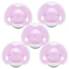 Pack Top Soft Silicone Baby Nippel med lock Fun Toddler Grade Kissing Feeding Safety Products Pacifiers