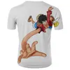 Nowe letnie topy klasyczne anime T Shirt Mężczyzn Kobiet One Piece Roronoa Zoro 3D Print T-shirty swobodne harajuku styl tshirt streetwear299l