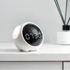 Cute Expression Alarm Clock Multifunctional Bedside Wake Up Temperature Snooze Timer Clock For Bedroom/Table/Desk 211111