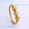 Fansheng high quantily charm Leopard bangle Solid Yellow Gold G/F bangles for women men jewelry African Ethiopian gift